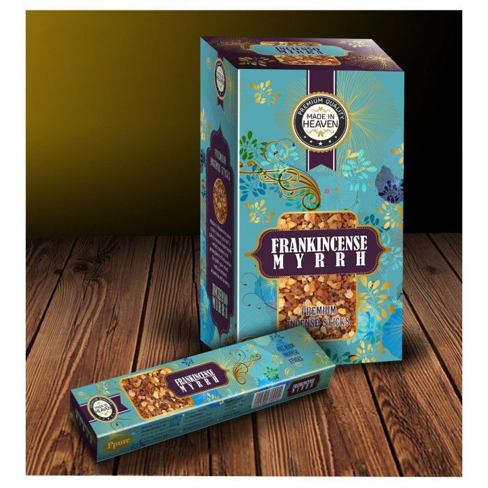 Аромапалочки Ладан Мирра MADE IN HEAVEN Frankincense Myrrh 15 грамм