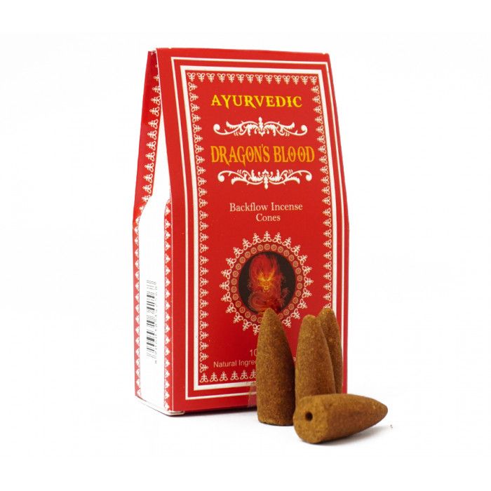 Ароматические конусы Кровь Дракона Арведик Ayurvedic BACK FLOW CONES DRAGONS BLOOD