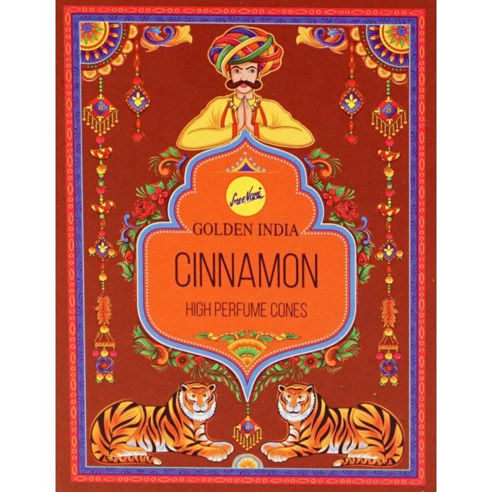 Ароматичні конуси Рідкий дим Кориця Sreevani Back Flow cones Cinnamon 10 шт.