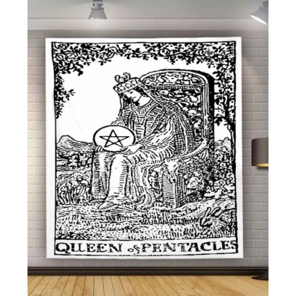 Гобелен настінний "Аркан Queen of Pentacles"